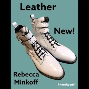 Rebecca Minkoff Leather Combat Boots